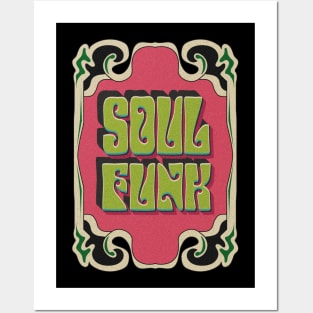 retro 70s design soul funk Posters and Art